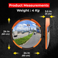 sixty centimeter acrylic convex mirror for commercial buildings and public spaces