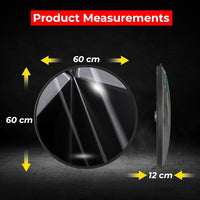 black convex safety mirror for commercial indoor applications