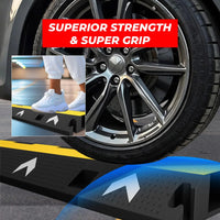 heavy duty single cable ramp for pedestrian and vehicle traffic