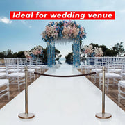 Silver Crowd Control Stanchions 100cm with 1.5m Black Velvet Rope