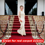 Silver Crowd Control Stanchions 100cm with 1.5m Black Velvet Rope