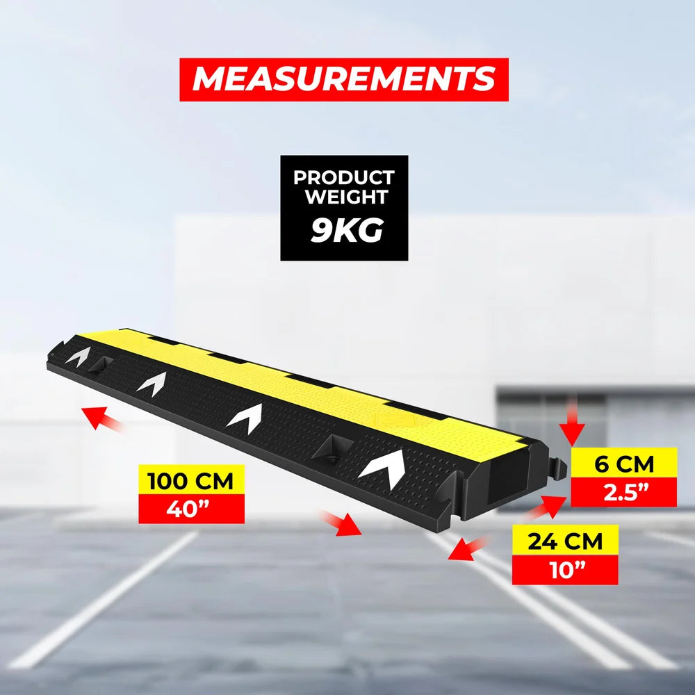 industrial single channel cable ramp for warehouses and construction sites