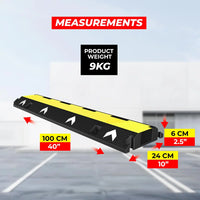 industrial single channel cable ramp for warehouses and construction sites
