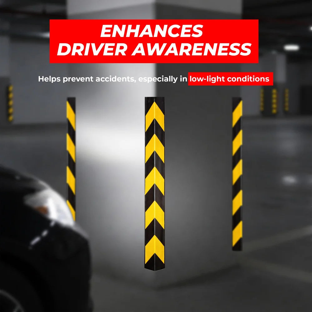 rubber wall corner guard for parking garages and vehicle protection