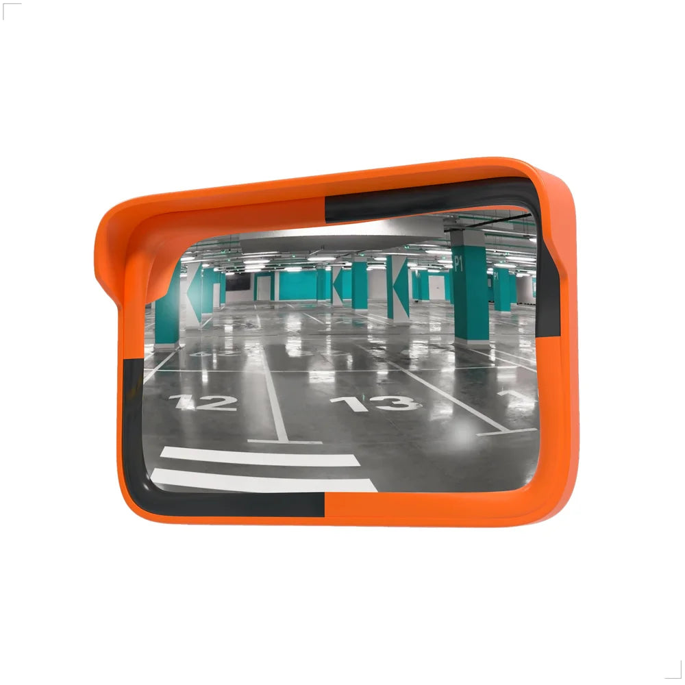 forty by sixty centimeter rectangular convex safety mirror for indoor and outdoor wide angle visibility