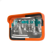 forty by sixty centimeter rectangular convex safety mirror for indoor and outdoor wide angle visibility