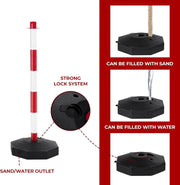 fillable base delineator