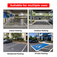 blue reserved disabled parking cone for clear parking guidance