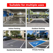 blue reserved disabled parking cone for clear parking guidance