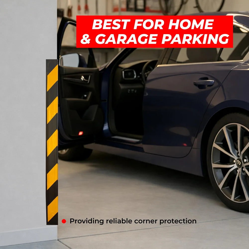 L shape rubber corner protector for walls and structural corners