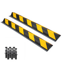 rubber L shape wall corner guard with reflective strips for impact protection