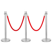 3 post barrier with rope 
