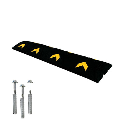 speed ramp cable protector with two channels for cable safety