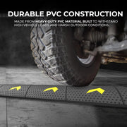 two channel cable ramp protector for protecting electrical cables