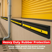 black PVC wall bumper guard for parking and warehouse safety