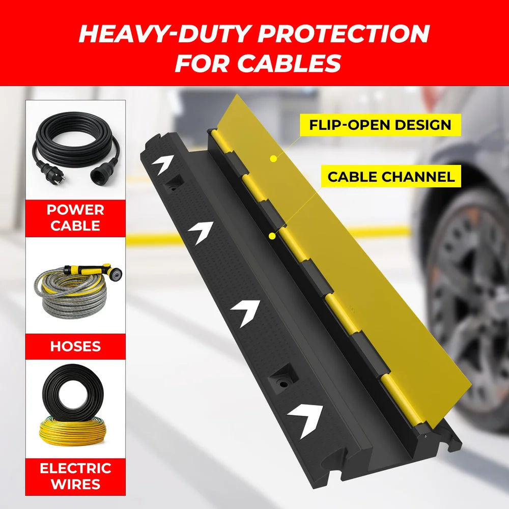 weatherproof single channel cable protector for indoor and outdoor use