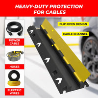 weatherproof single channel cable protector for indoor and outdoor use
