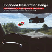 40 × 60CM Indoor & Outdoor Rectangular Convex Safety Mirror White Wide Angle Acrylic Security Mirror