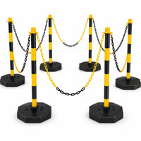 set of 6 black delineator
