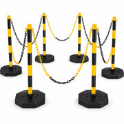 set of 6 black delineator